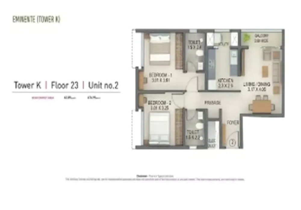 2 BHK Type 2